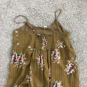 cami tier midi dress in metallic classic corsage